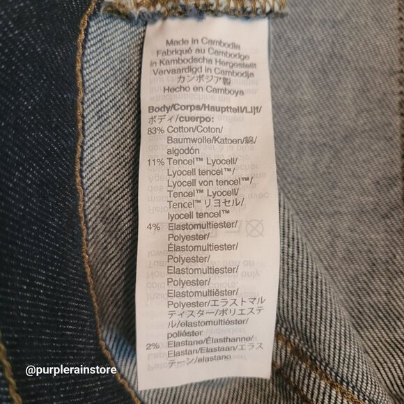 Madewell Jeans Size 28 Skinny 9" Woodland Wash MA938 Tummy Control Stretch - Picture 6 of 12